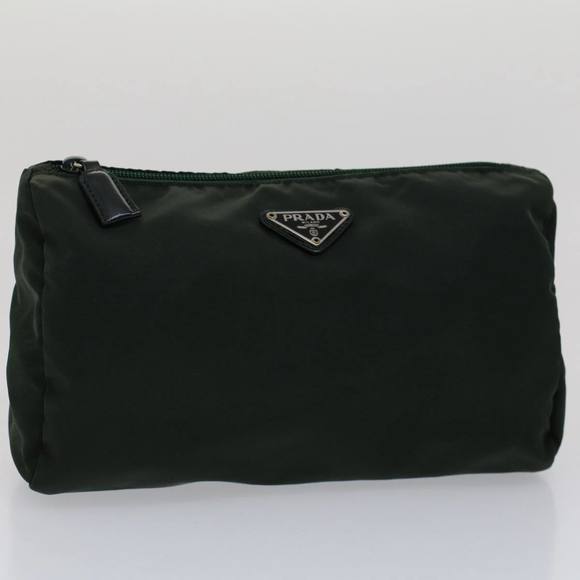 PRADA Pouch Nylon Green Auth 51447 - Picture 13 of 16